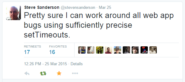setTimeout - Steve's Tweet