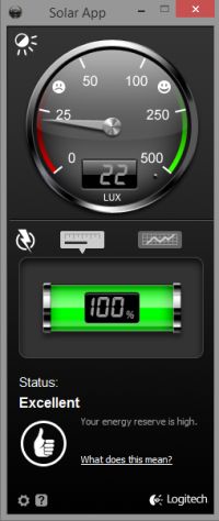 Logitech Solar App - Light Off