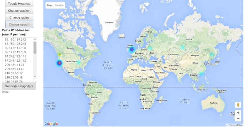 IP heatmap generator