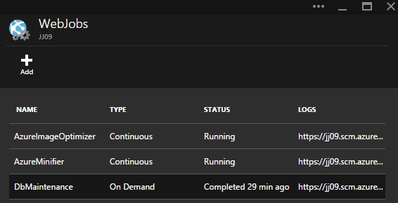 azure webjobs