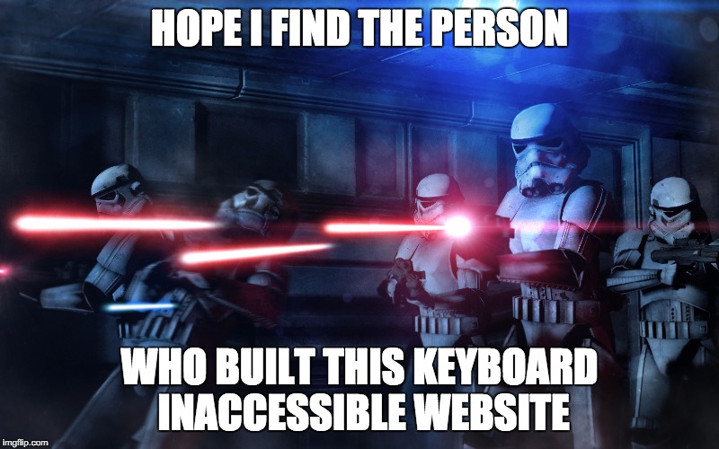 web accessibility meme
