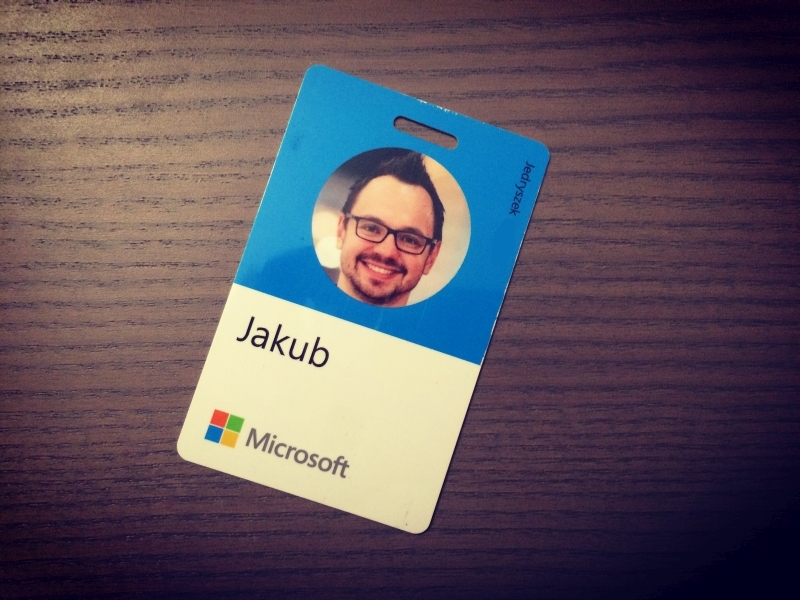 Jakub Jedryszek - Microsoft badge