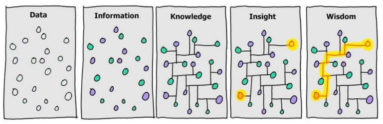 Data, information, knowledge, insight, wisdom